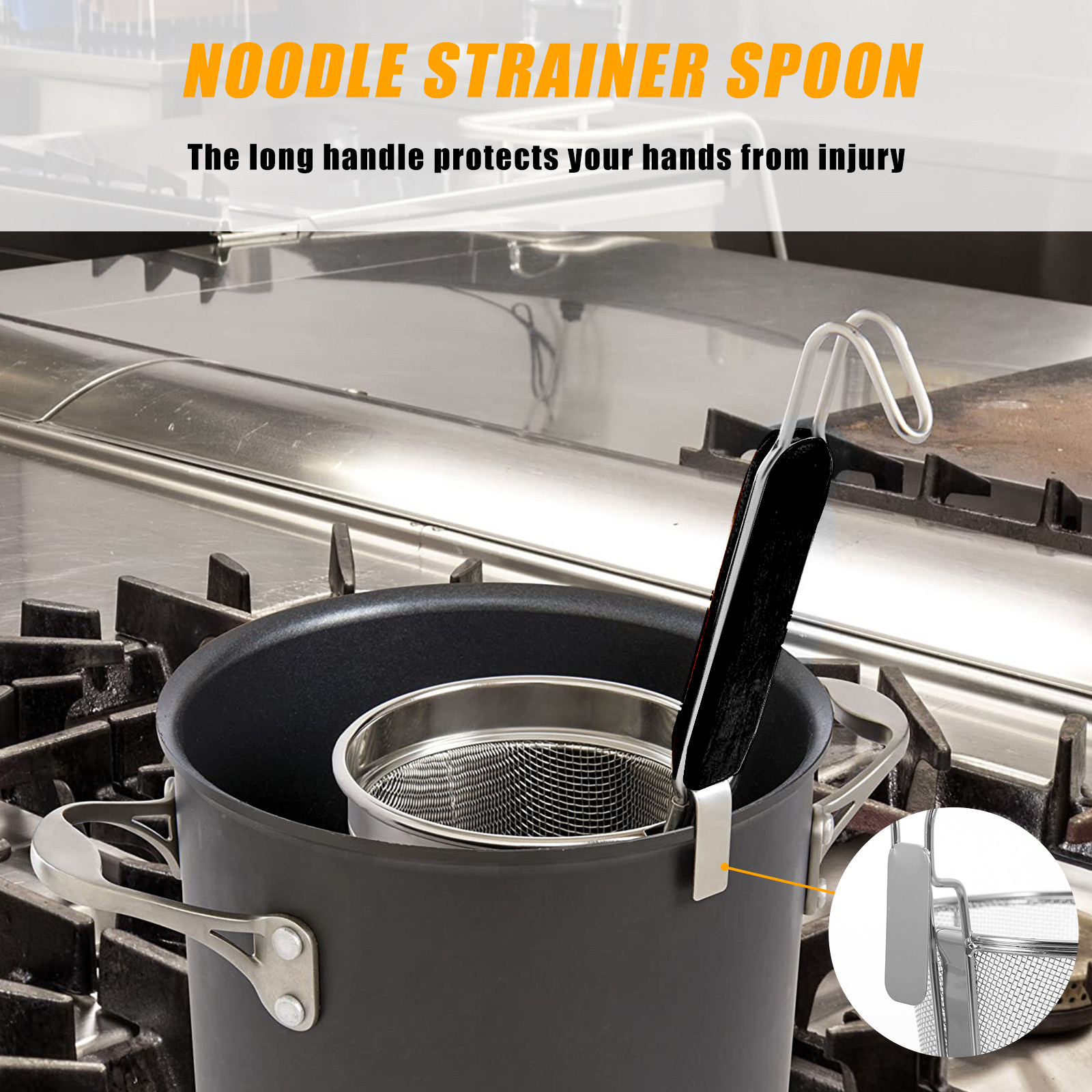 Kitchen Gadgets Pasta - 1 unidade de cesto escorredor de