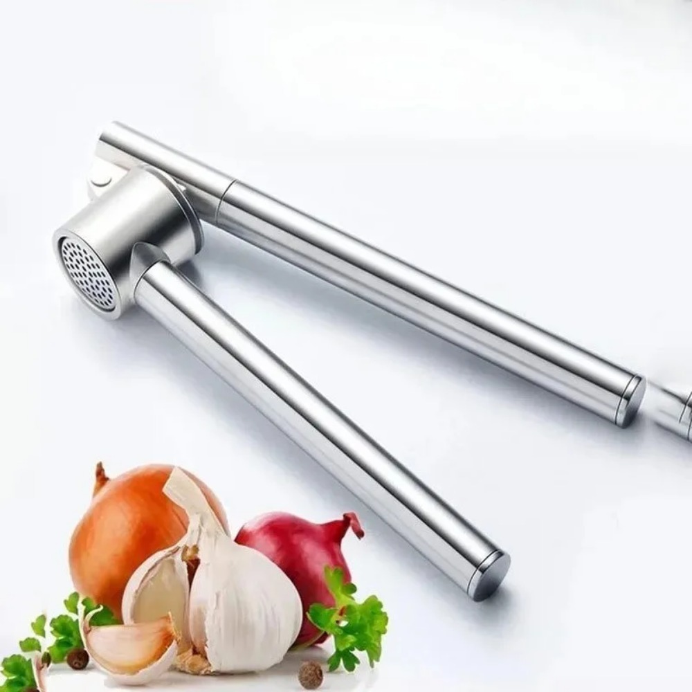 Manual Garlic Press - Espremedor de Alho Quente em Aço