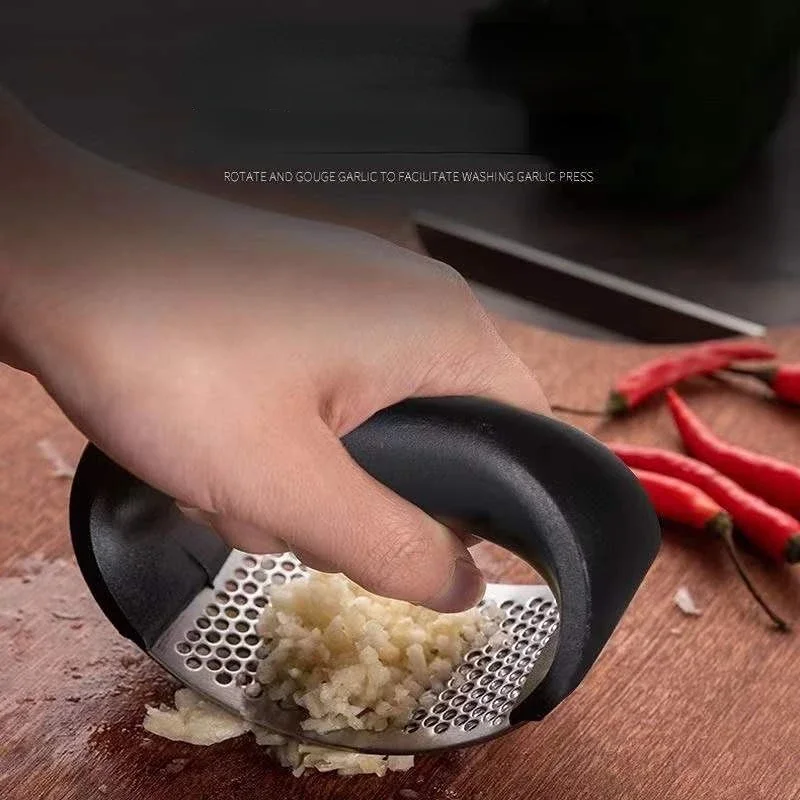 Manual Garlic Press - Espremedor de Alho em Aço Inoxidável,
