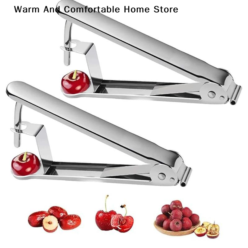 Kitchen Gadgets & Toys - Removedor de caroços multifuncional para cerejas,