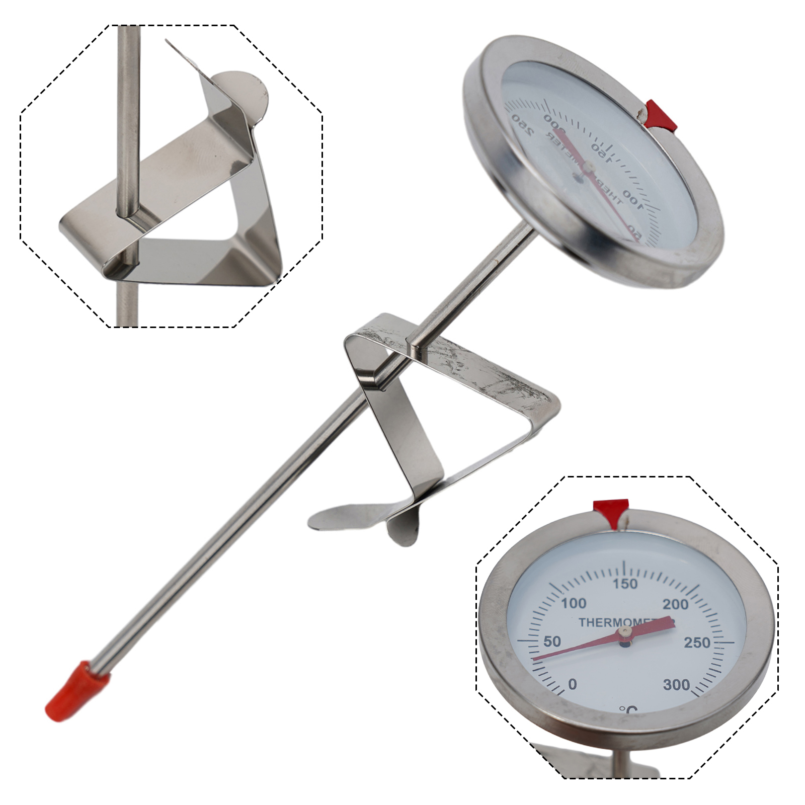 Kitchen Gadgets For Arthritic Hands - Termômetro de sonda de aço inoxidável,