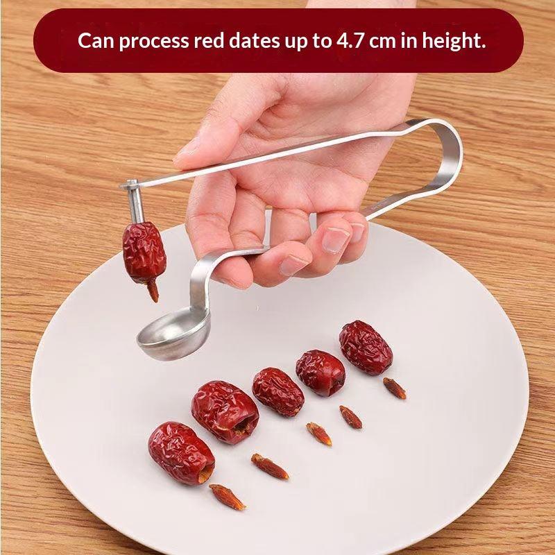 Kitchen Gadgets & Toys - Descaroçador de Tâmaras em Aço Inoxidável