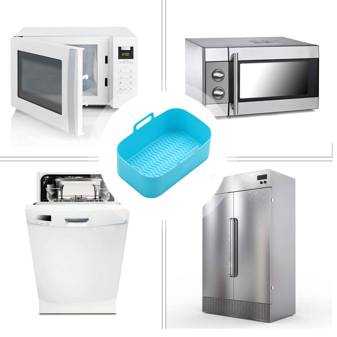 Acessórios De Fritadeira De Ar - Silicone Steamer Basket avaliação e preço