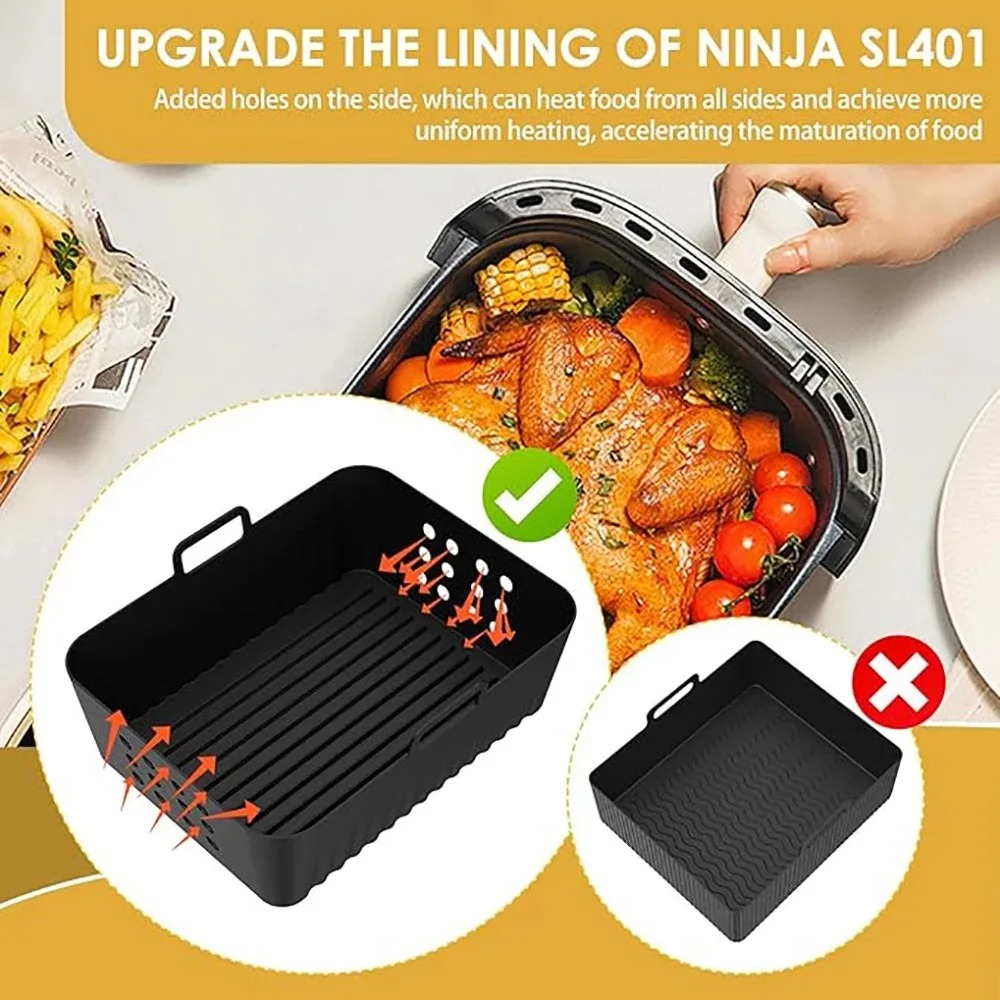 2 pçs forros de silicone da fr - Silicone Steamer Basket avaliação e preço