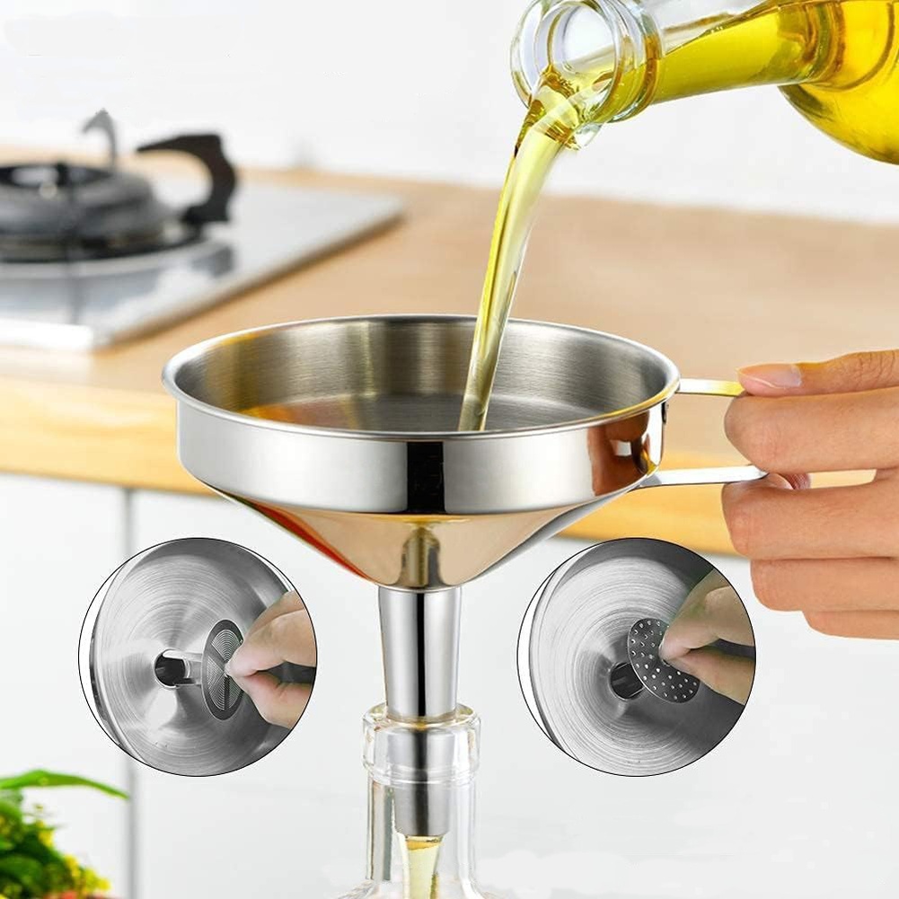 Funil de Aço Inoxidável com Bo - Kitchen Gadgets For Arthritic Hands avaliação e preço