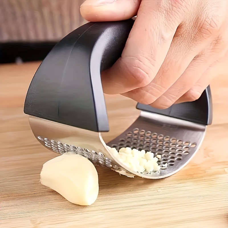 Prensa de alho manual com cabo - Manual Garlic Press avaliação e preço