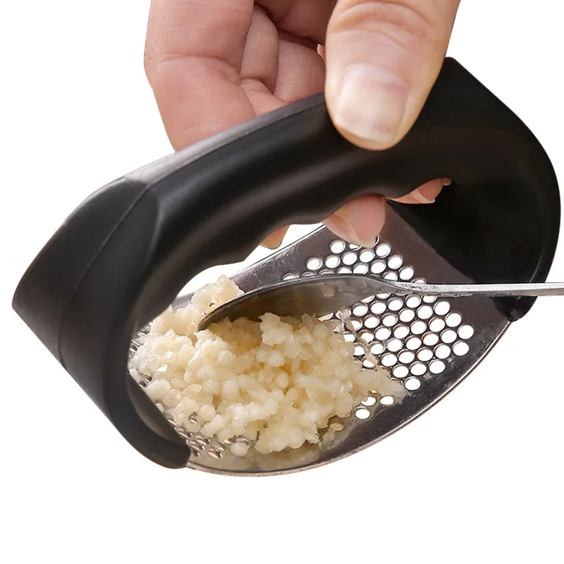 Espremedor de Alho em Aço Inox - Manual Garlic Press avaliação e preço
