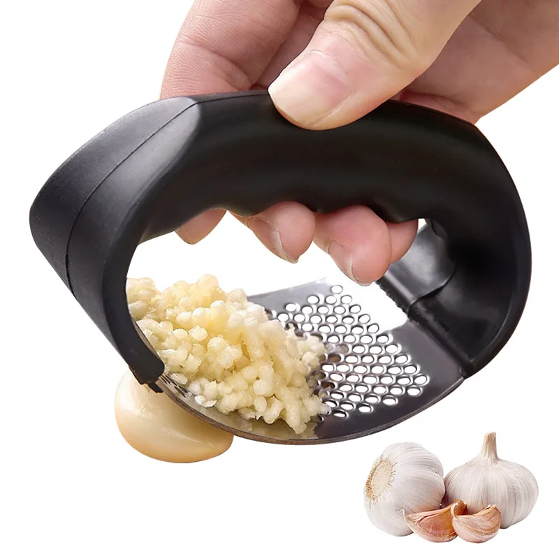 Espremedor de Alho em Aço Inox - Manual Garlic Press avaliação e preço