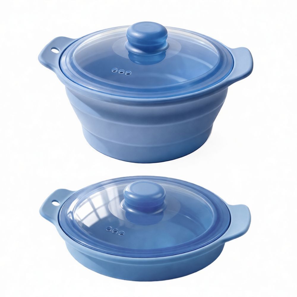 Panela de vapor de silicone do - Silicone Steamer Basket avaliação e preço