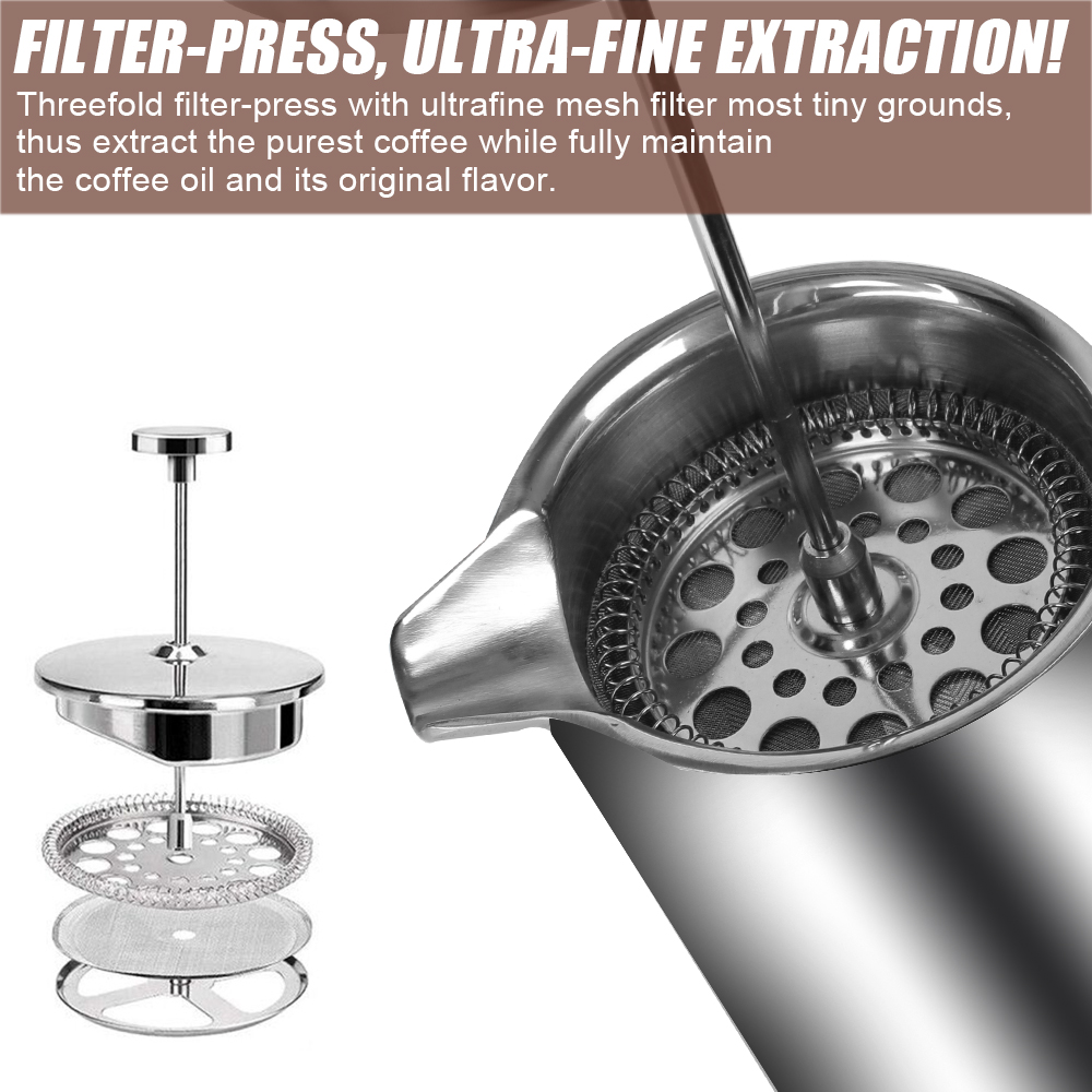 Grande capacidade French Press - French Press Coffee Maker avaliação e preço