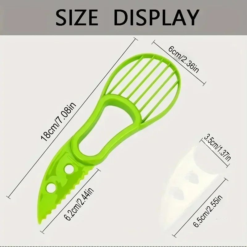 1/2/3 unidades, utensílio 3 em - Avocado Slicer Tool avaliação e preço