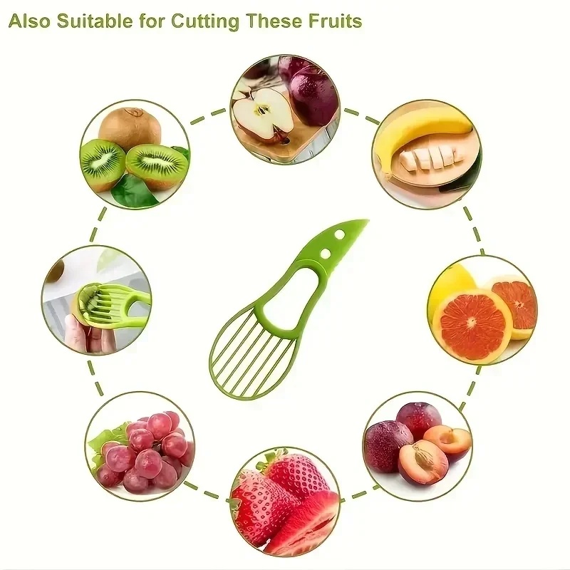 1/2/3 unidades, utensílio 3 em - Avocado Slicer Tool avaliação e preço