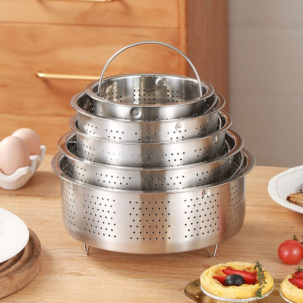 Aço inoxidável Food Steamer co - Silicone Steamer Basket avaliação e preço