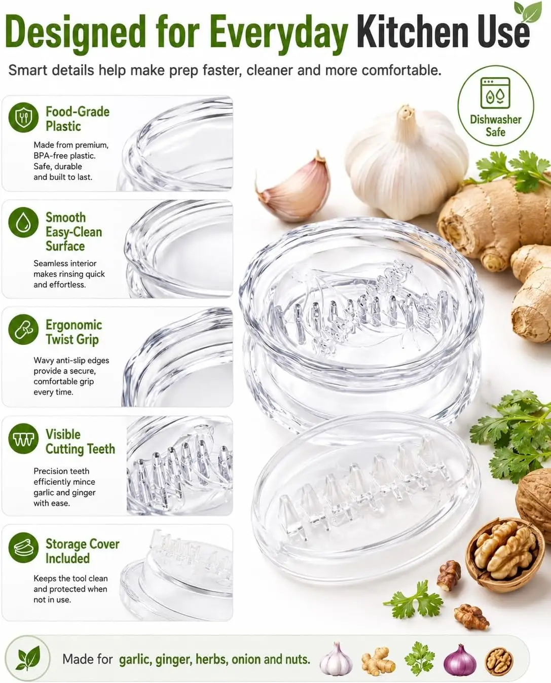 2 Peças de Ferramenta Manual T - Manual Garlic Press avaliação e preço