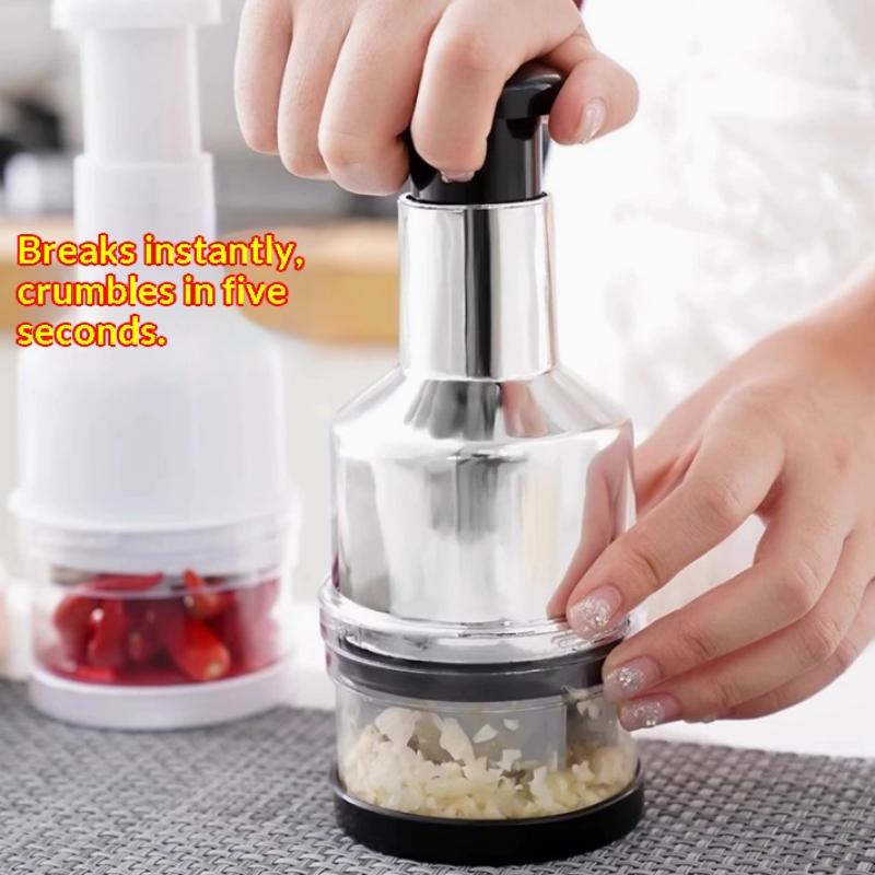 Novo # Picador Manual de Alho, - Manual Garlic Press avaliação e preço