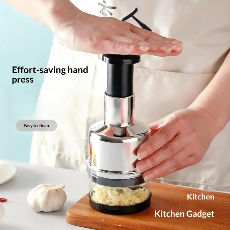 Novo # Picador Manual de Alho, - Manual Garlic Press avaliação e preço