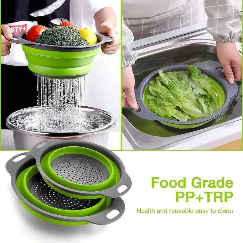 Coador de silicone que economi - Silicone Steamer Basket avaliação e preço