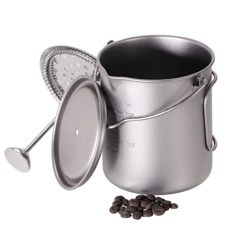 Cafeteira Francesa de Titânio  - French Press Coffee Maker avaliação e preço