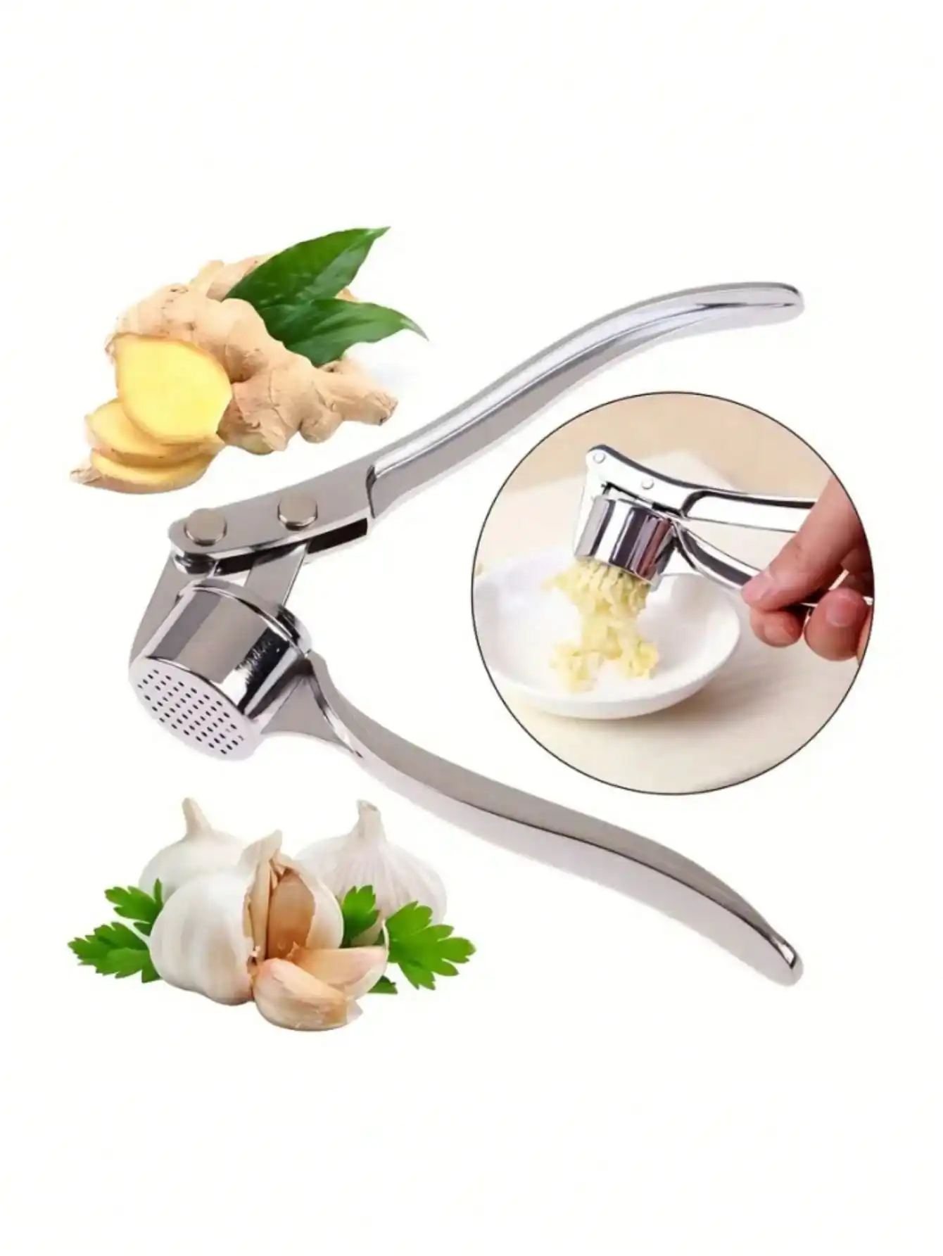 Espremedor de Alho Manual em A - Manual Garlic Press avaliação e preço
