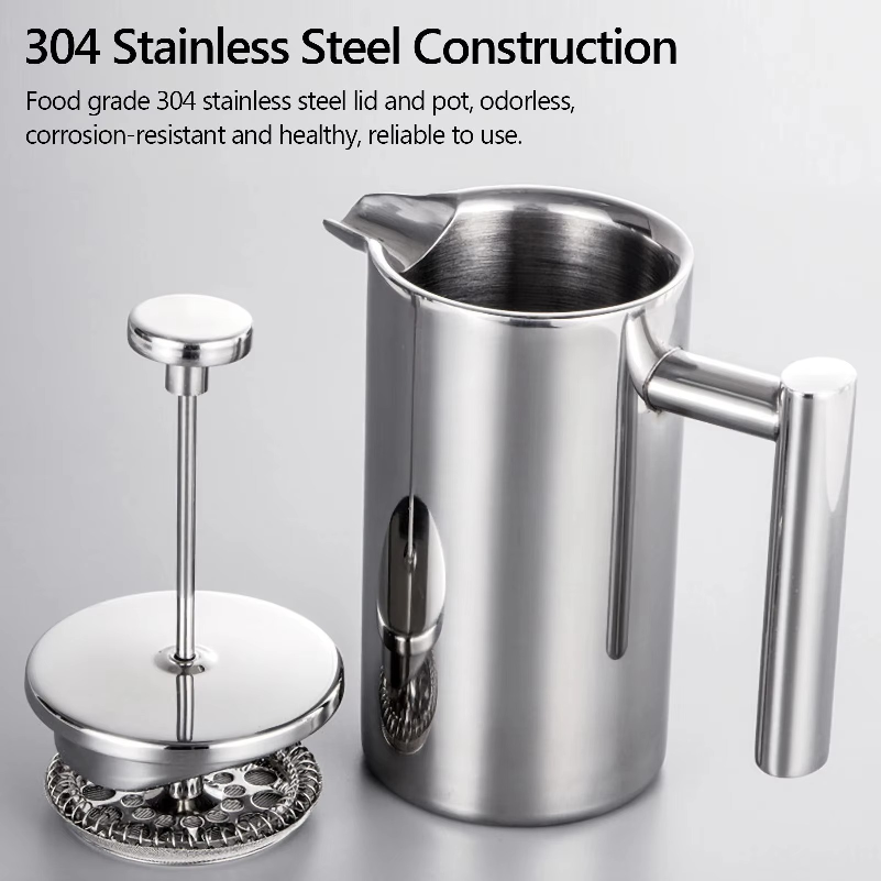 Cafeteira de 350ml/800ml/1000m - French Press Coffee Maker avaliação e preço